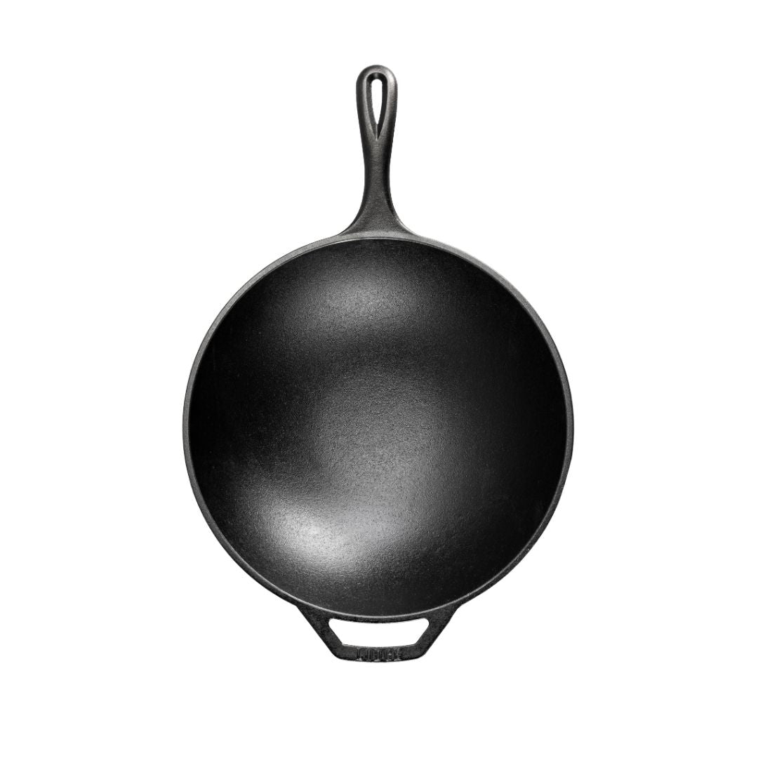 Cast Iron CHEF COLLECTION Wok 30cm Lodge Cast Iron