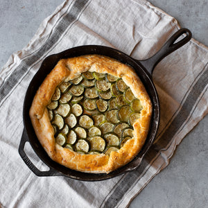 Roasted Courgette and Spring Onion Galette
