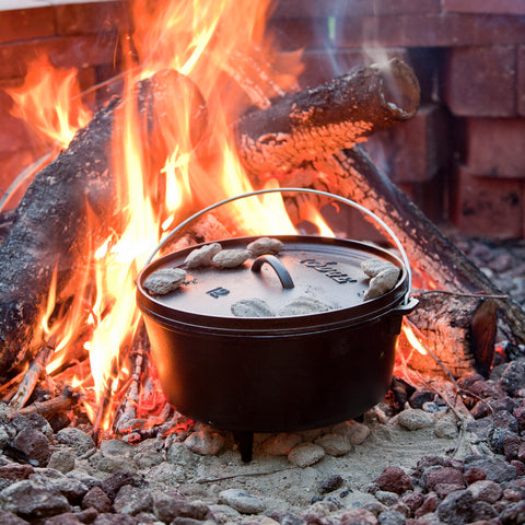 Cast Iron Deep Camp Dutch Oven 7.6L 30cm Lodge Cast Iron